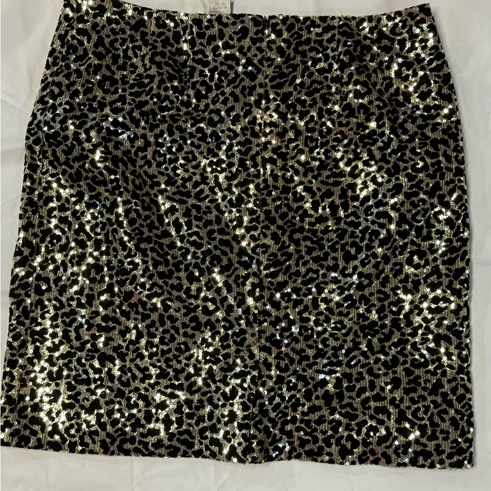 Alberto Makali Black and Gold Sequin party Pencil mini Skirt size 10 - Picture 2 of 6